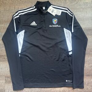 Adidas NEW Condivo‎ 22 Training Top Small Black Walt Disney World Quarter Zip